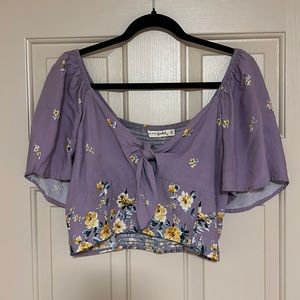 Purple Flower Top